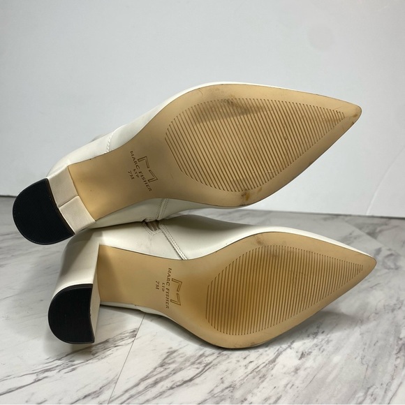 Marc Fisher Garalyn Pointy Toe White Boot 7M - Picture 15 of 16